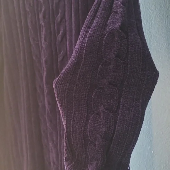 Classic Elements Deep Purple Knit Sweater - Picture 6 of 6